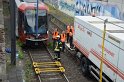 Unfall zwischen zwei KVB Bahnen Koeln Hoehenhaus Im Weidenbruch P258